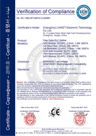 CE for PLC Splitter